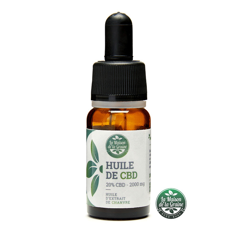 Huile de CBD 20% - La Maison de la Graine Huile de CBD 20% - La Maison de la Graine