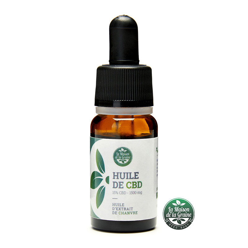 Huile de CBD 15% - La Maison de la Graine Huile de CBD 15% - La Maison de la Graine