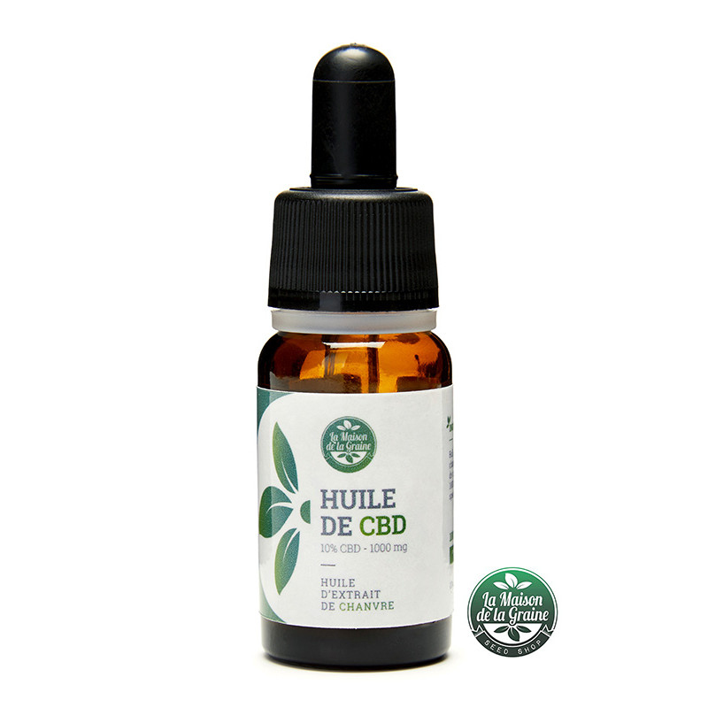 Huile de CBD 10% - La Maison de la Graine Huile de CBD 10% - La Maison de la Graine