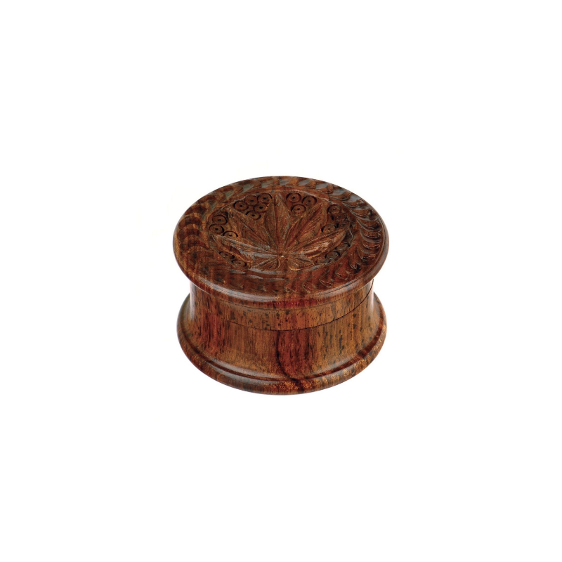 Grinder en Bois de Rose Sculpté Grinder en Bois de Rose Sculpté