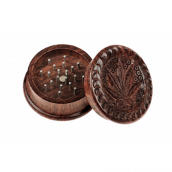 Grinder en Bois de Rose Sculpté