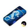 Briquet Electronique Dragon Tatoo Bleu