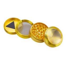 Grinder Magnifier Gold en 4 parties