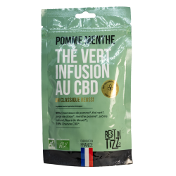 Pomme Menthe Thé Vert CBD - RestinTizz