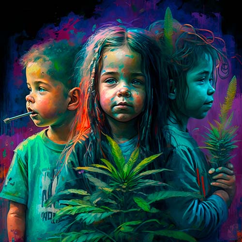 Les enfants consomment des produits au cannabis aux États-Unis.