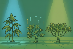 LST sur un plant de cannabis